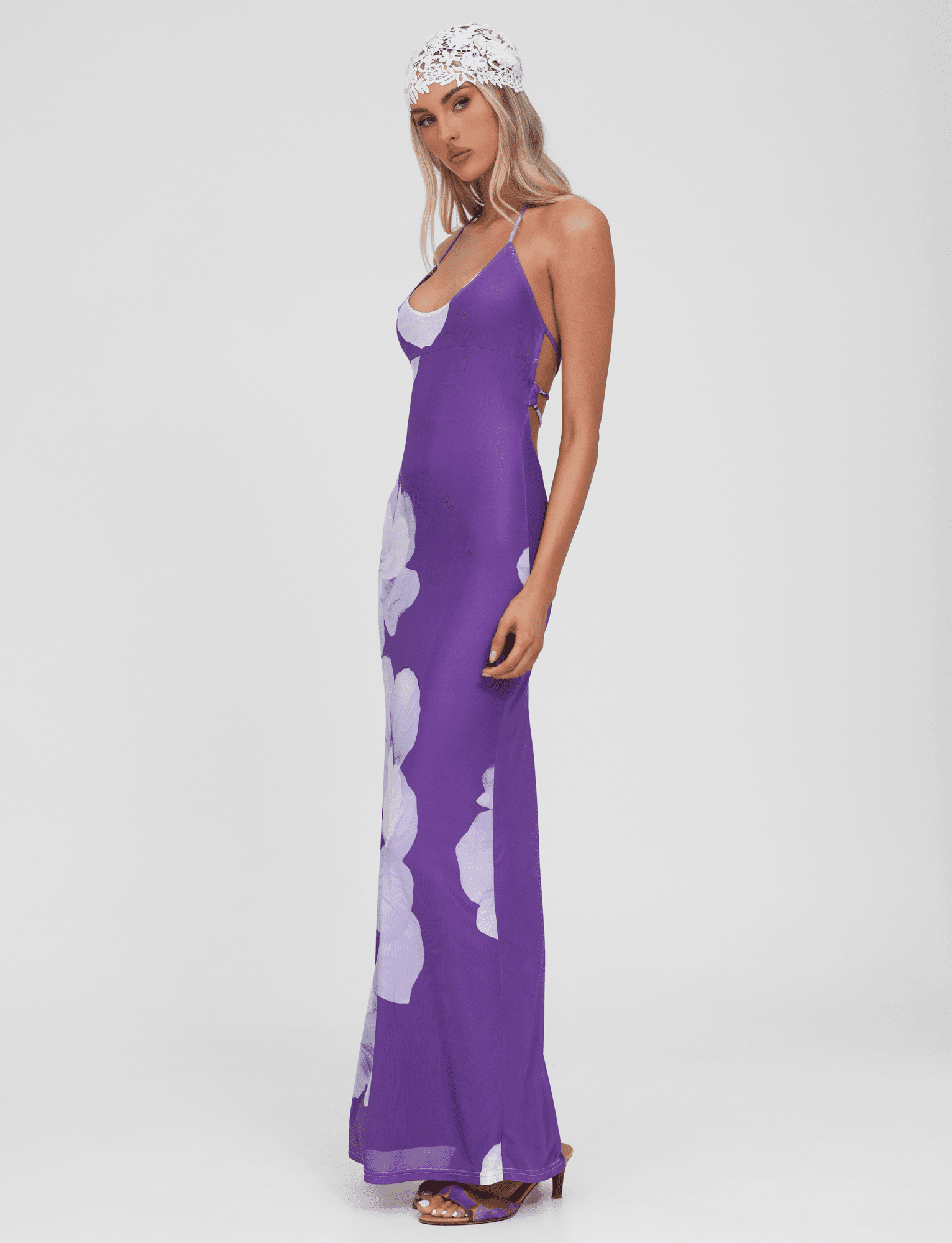 NOUR MESH MAXI DRESS